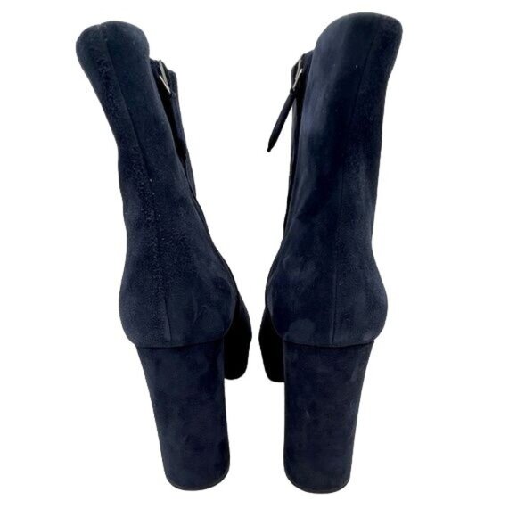 Miu Miu Women's BLUE Suede Platform Boots/Booties - SIZE 9.5 - Picture 6 of 8